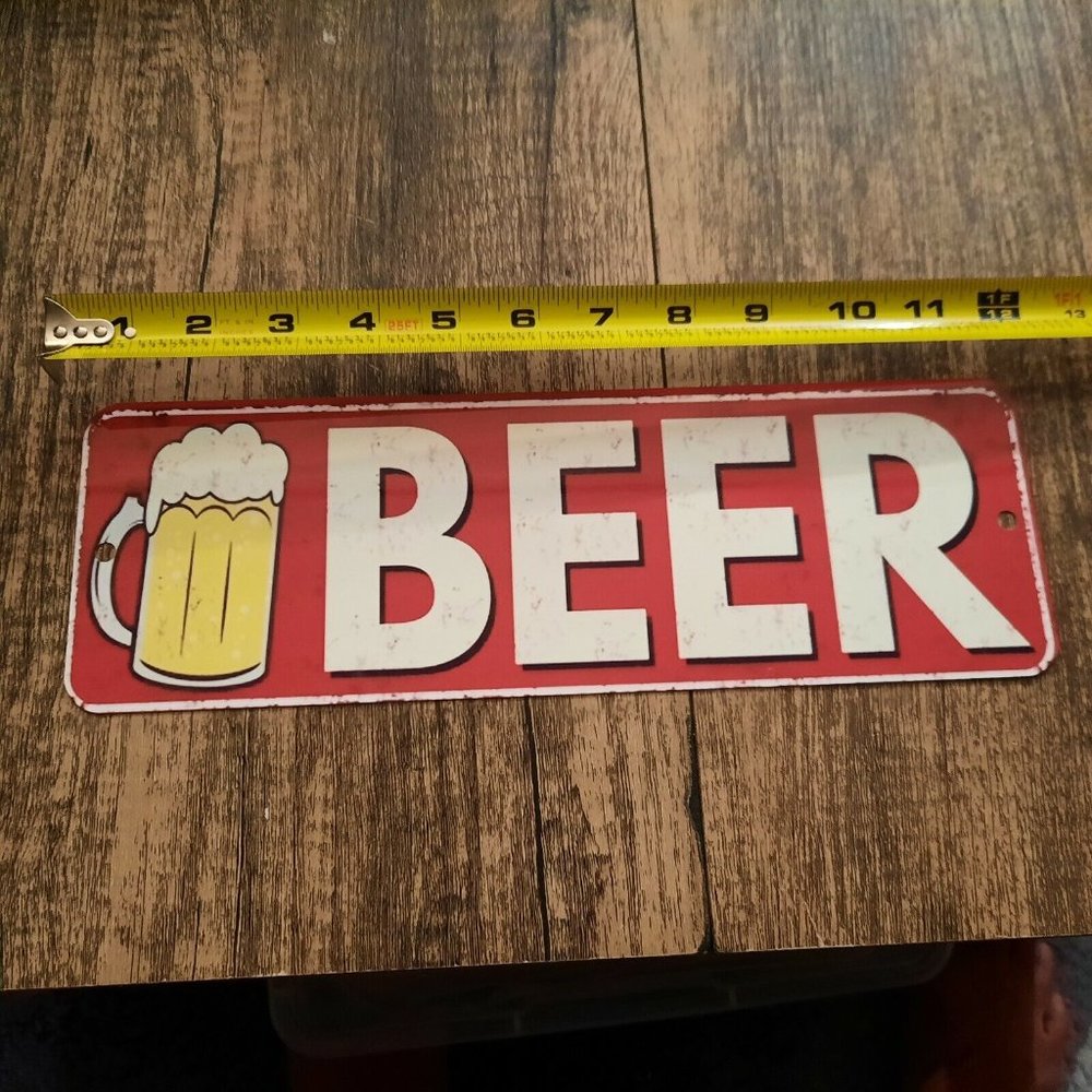 BEER 4x12‎ Metal Wall Sign